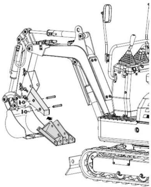 SCHEPPACH EXC815 - Montage des Reißzahns - 2