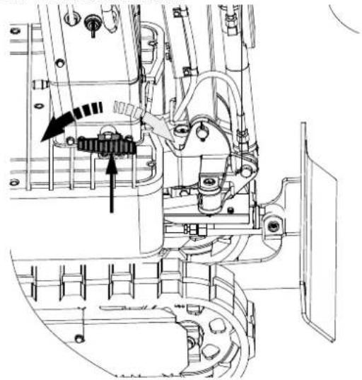SCHEPPACH EXC815 - Pivotement de la flèche - 1