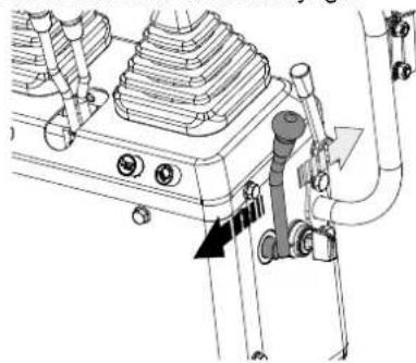 SCHEPPACH EXC815 - Commande de la lame de remblayage - 1