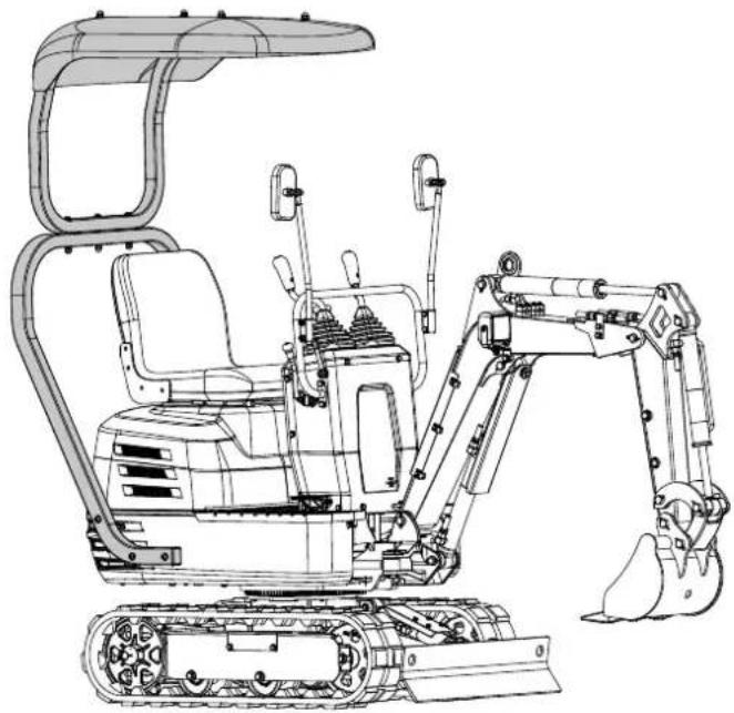 SCHEPPACH EXC815 - Tetto dell'escavatore 7915001704 (FORNIBILE SEPARATAMENTE) - 1
