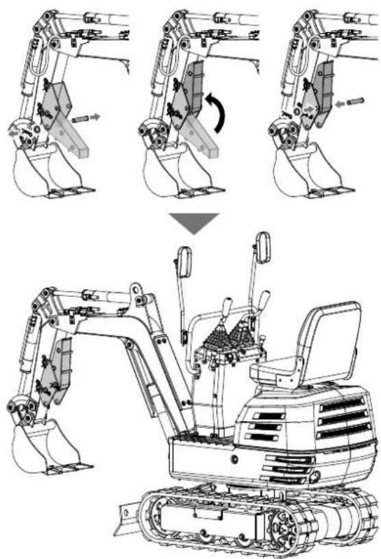 SCHEPPACH EXC815 - Baggerdaumen 7915001701 (SEPARAT ERHÄLTLICH) - 4