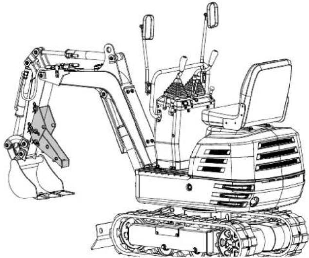 SCHEPPACH EXC815 - Baggerdaumen 7915001701 (SEPARAT ERHÄLTLICH) - 1