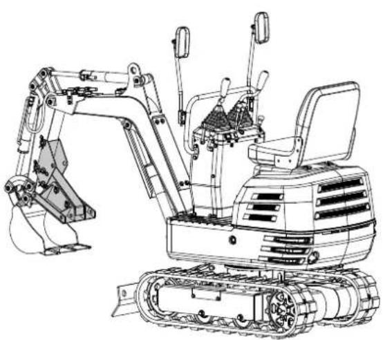 SCHEPPACH EXC815 - Baggerdaumen 7915001701 (SEPARAT ERHÄLTLICH) - 5