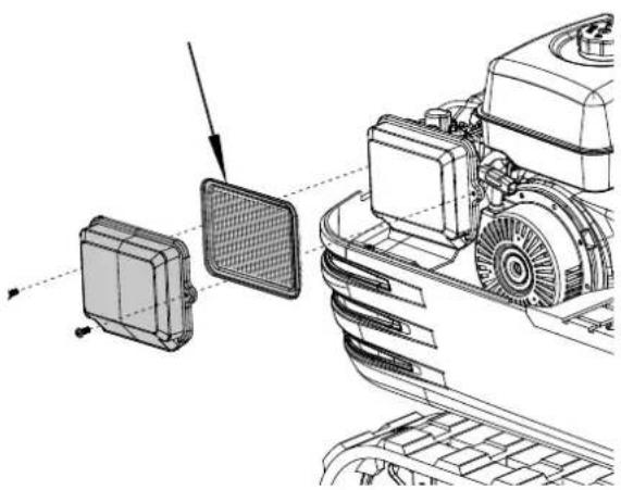 SCHEPPACH EXC815 - Austauschen des Luftfilterelements - 1