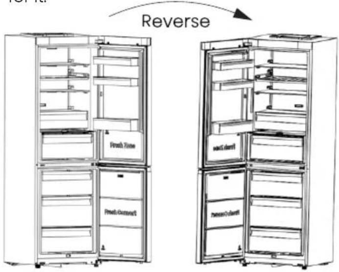 HISENSE RB3K330SAFC - Reverse the door - 1