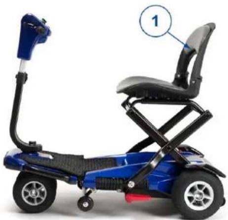 Vermeiren Sedna Premium - Scooter auseinanderklappen und Antrieb verbinden - 5