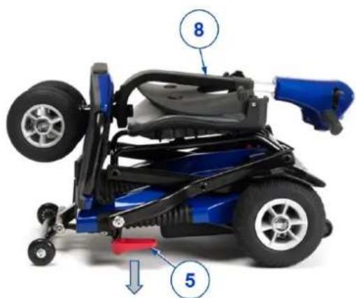 Vermeiren Sedna Premium - Scooter auseinanderklappen und Antrieb verbinden - 2