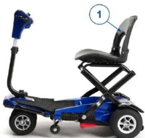 Vermeiren Sedna Premium - Despliegue del scooter y conexión del accionador - 4