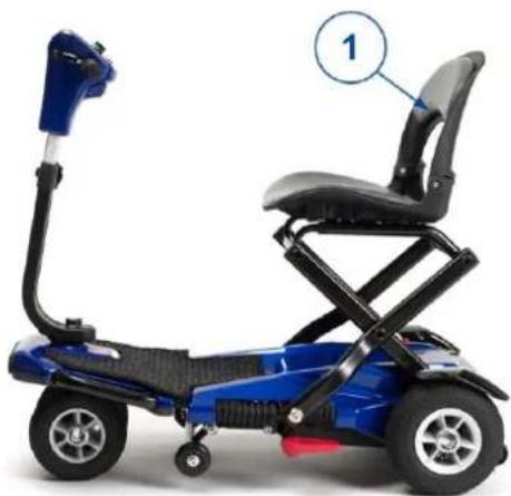 Vermeiren Sedna Premium - Apertura dello scooter e collegamento della trasmissione - 5
