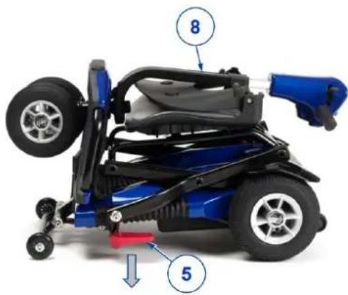 Vermeiren Sedna Premium - Scooter openvouwen en motor koppelen - 2
