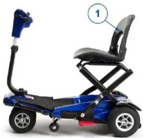 Vermeiren Sedna Premium - Dépliage du scooter et connexion de l'entraînement - 4