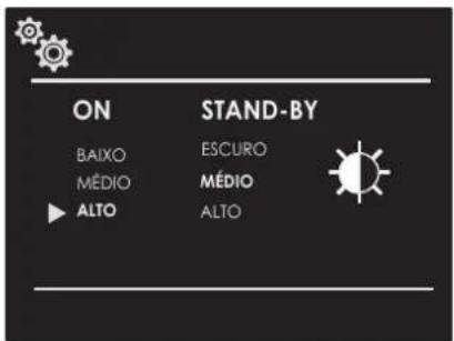 ON BAIXO MÉDIO ► ALTO STAND-BY ESCURO MÉDIO ALTO