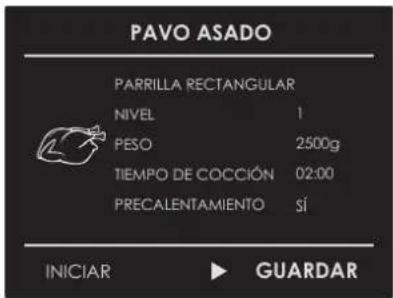 Fulgor Milano FUTSO 6023 TEM IX - Guardar una receta personalizada: - 3