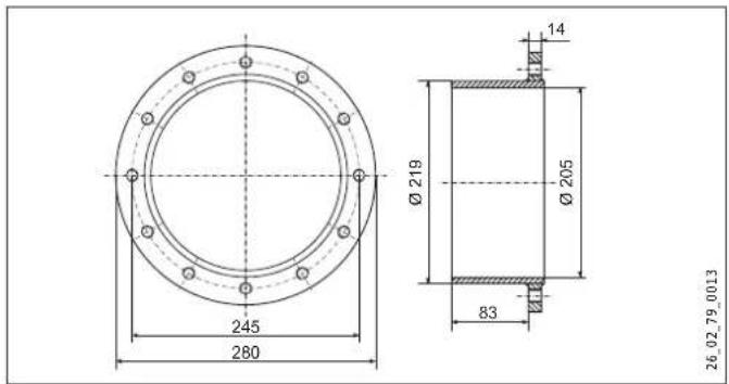 STIEBEL ELTRON FCR 28120 E - Cotes, profondeurs de plongée et raccordements - 1