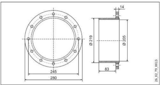 STIEBEL ELTRON FCR 28120 E - Dimensions, immersion depths and connections - 2