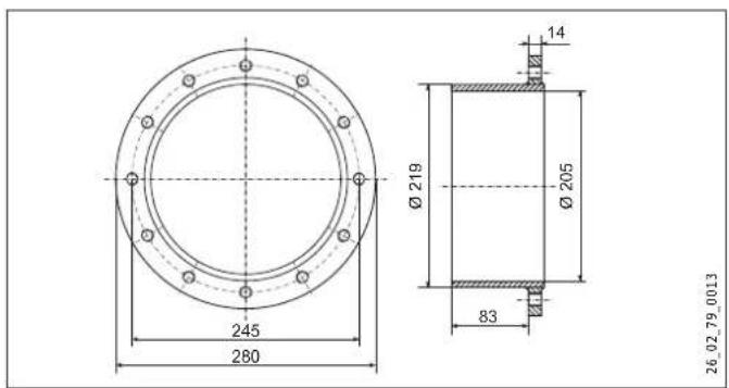 STIEBEL ELTRON FCR 28120 E - Misure, profondità di immersione e allacciamenti - 2