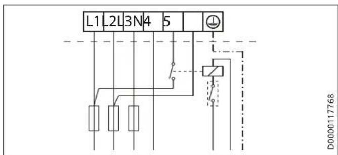 STIEBEL ELTRON FCR 28120 E - 带 EVU 触点的单电路运行连接示例 - 1