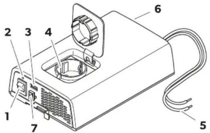 DOMETIC SinePower DPSI424 - WS2 3ontrol elements and connections - 2