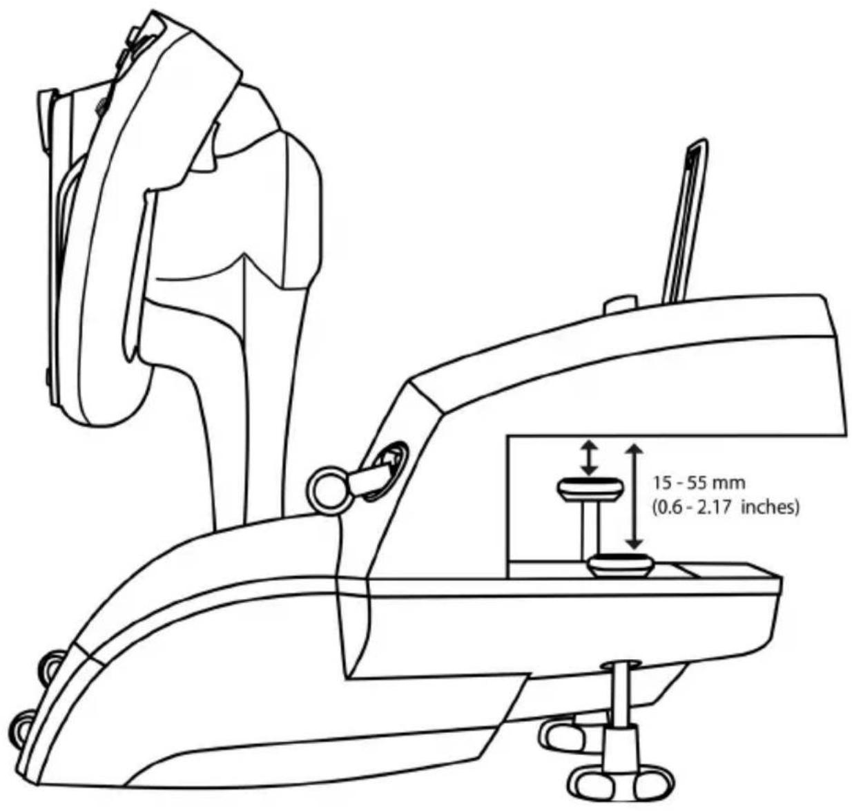 THRUSTMASTER TCA Yoke Boeing Edition - 将 TCA YOKE BOEING EDITION 安装到驾驶舱中或另一固定支撑物上 - 1