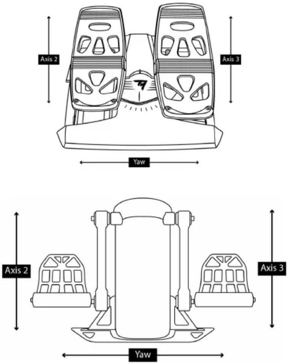 THRUSTMASTER TCA Yoke Boeing Edition - 将 TCA YOKE BOEING EDITION 连接到 TCA QUADRANT BOEING EDITION*、TPR* 或 TFRP* 方向舵系统* - 3