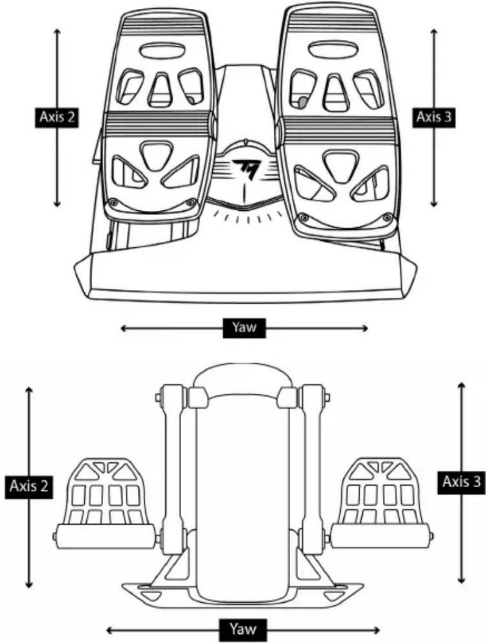 THRUSTMASTER TCA Yoke Boeing Edition - BRANCHEMENT DU TCA YOKE BOEING EDITION COMBINED AU TCA QUADRANT BOEING EDITION* ET AUX PALONNIERS TPR ET TFRP* - 3