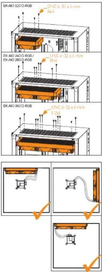 EK Water Blocks EKAIO 120 DRGB - ШАГ 7: УСТАНОВКА НАСОСНОГО АГРЕГАТА - 1