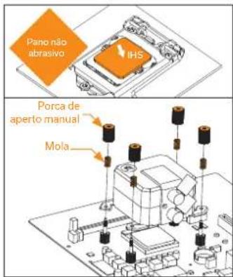 EK Water Blocks EKAIO 120 DRGB - PASSO 3: INSTALAR AS VENTOINHAS NO RADIADOR (AMD) - 1