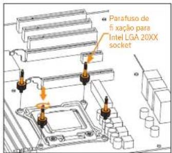 EK Water Blocks EKAIO 120 DRGB - INSTALAÇÃO - SOCKET INTEL LGA-20XX - 1