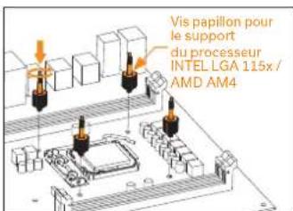 EK Water Blocks EKAIO 120 DRGB - ÉTAPE 2: FIXATION DE LA PLAQUE ARRIÈRE À LA CARTE MÈRE - 1