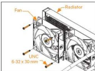 EK Water Blocks EKAIO 120 DRGB - STEP 3: ATTACHING MOUNTING SCREWS - 1