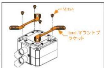 EK Water Blocks EKAIO 120 DRGB - 取り付け方法 - INTEL LGA-115X/1200 ソケット - 5