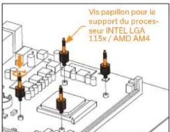 EK Water Blocks EKAIO 120 DRGB - ÉTAPE 1: RETRAIT DES SUPPORTS D'ORIGINE EN PLASTIQUE (AMD) - 1