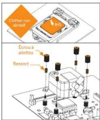 EK Water Blocks EKAIO 120 DRGB - ÉTAPE 5: FIXATION DES SUPPORTS DE MONTAGE (AMD) - 1