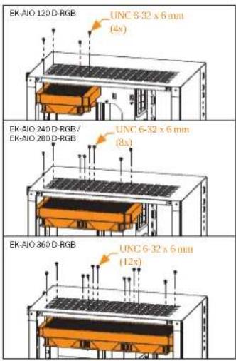 EK Water Blocks EKAIO 120 DRGB - 取り付け方法 - AMD AM4 ソケット - 8