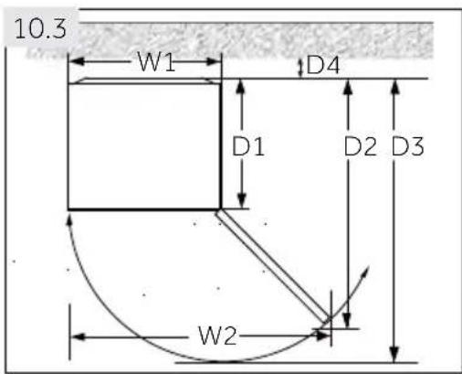 HAIER H4R306WAH1 - Space requirements - 1