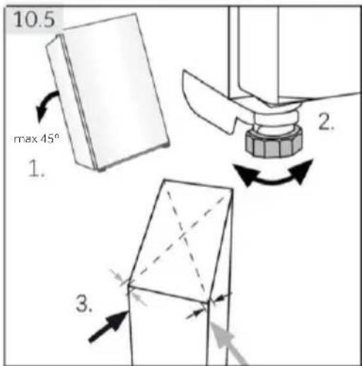 HAIER H4R306WAH1 - Alignement de l'appareil - 1