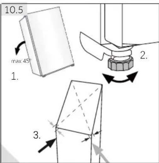 HAIER H4R306WAH1 - Aligning the appliance - 1