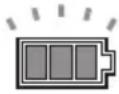 MAKITA VC004GL - Accu-indicators op het bedieningspaneel - 1