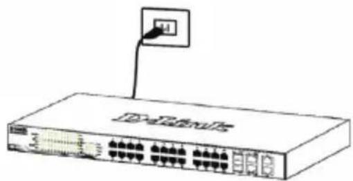 D-LINK DXS121012TC - Étape 3 : raccordement au secteur - 1