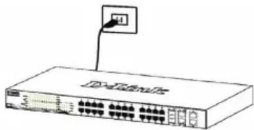 D-LINK DXS121012TC - Etapa 3 – Conectando o Cabo de Alimentação CA - 1
