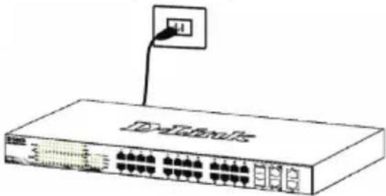 D-LINK DXS121012TC - Step 3 – Plugging in the AC Power Cord - 1