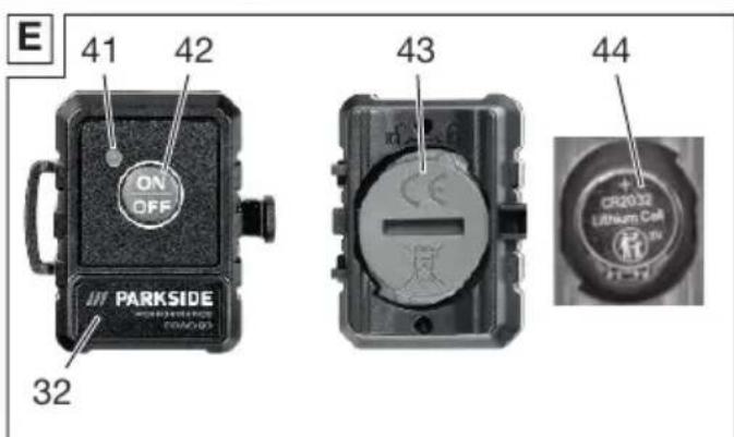 PARKSIDE PPWD 30 B2 - Explosionszeichnung • Exploded view • Vue éclatee • Vista esplosa • Vista explosionada • Explosietekening • Eksploderet tegning • Robbantott ábra • Widok Rozložony • Rozloženy pohled • Rozloženy pohlad - 6