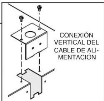 CONEXIÓN VERTICAL DEL CABLE DE ALI- MENTACIÓN