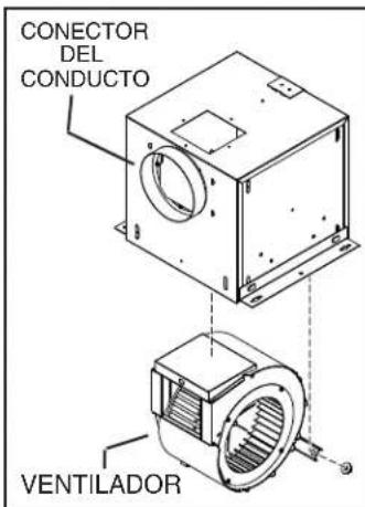 CONECTOR DEL CONDUCTO VENTILADOR