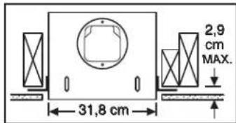 31,8 cm 2,9 cm MAX.