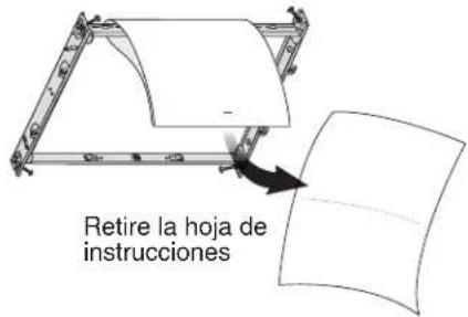 Retire la hoja de instrucciones