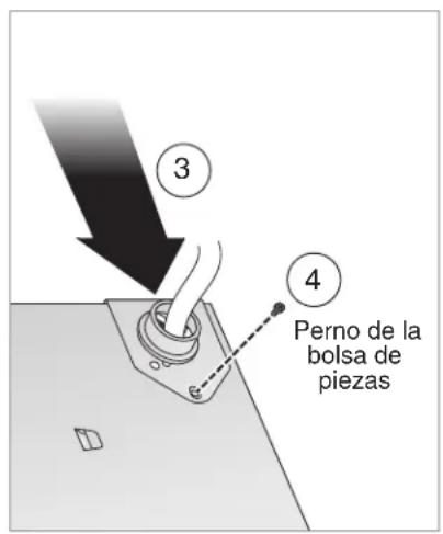 ③ ④ Perno de la bolsa de piezas