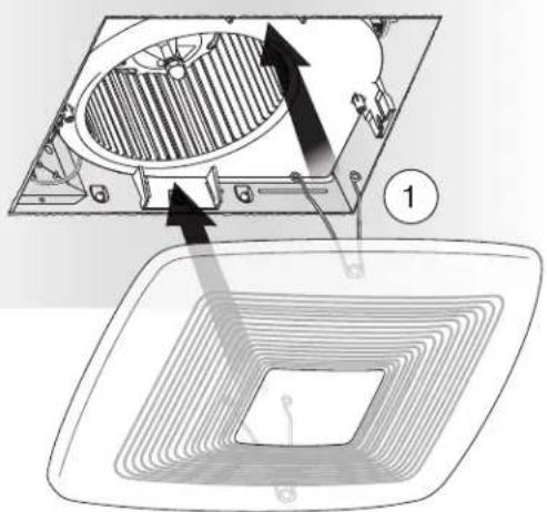 BROAN XB110 - Installer la grille - 1