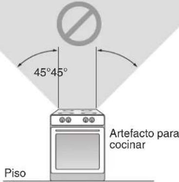 45°45° Piso Artefacto para cocinar