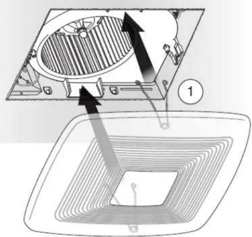 BROAN XB110 - Installer la grille - 1